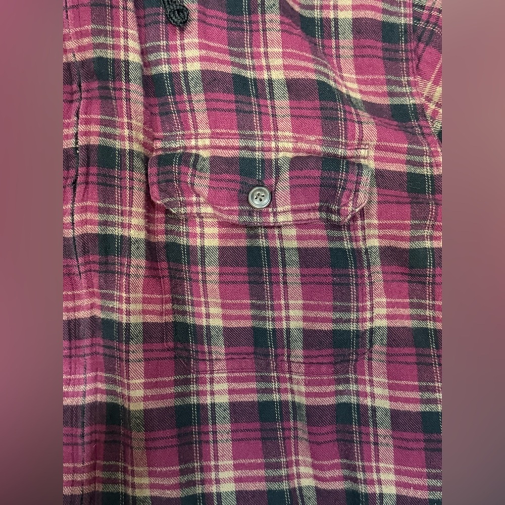 Faded Glory Original Vintage Streetwear Flannel Hoodie size L - Picture 9 of 11